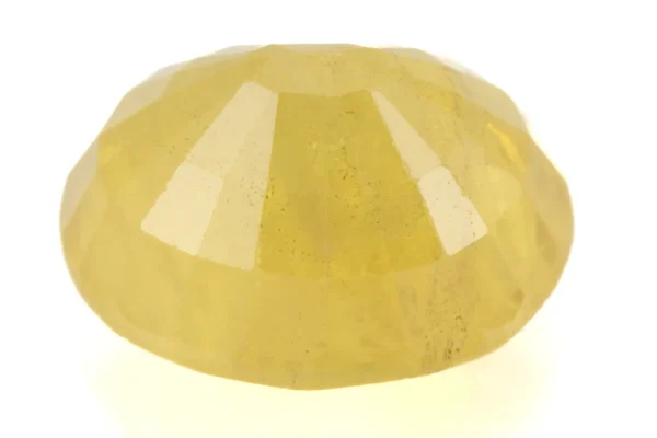 Natural Nizerian Yellow Sapphire 7.65 Carat / 8.41 Ratti Back View