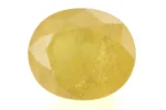 Original Pukhraj Stone 8.41 Ratti (7.65 Carat) Yellow Sapphire showcasing magnificent glow