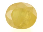 Original Pukhraj Stone 8.41 Ratti (7.65 Carat) Yellow Sapphire showcasing magnificent glow