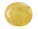Original Pukhraj Stone 8.41 Ratti (7.65 Carat) Yellow Sapphire showcasing magnificent glow