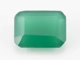 Original Onyx Stone 3.99 Carat octangle green gemstone