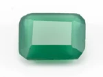 Original Onyx Stone 4.15 Carat octangle green gemstone