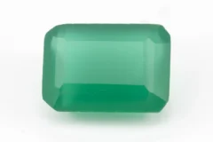 Original Onyx Stone 4.35 Carat octangle green gemstone