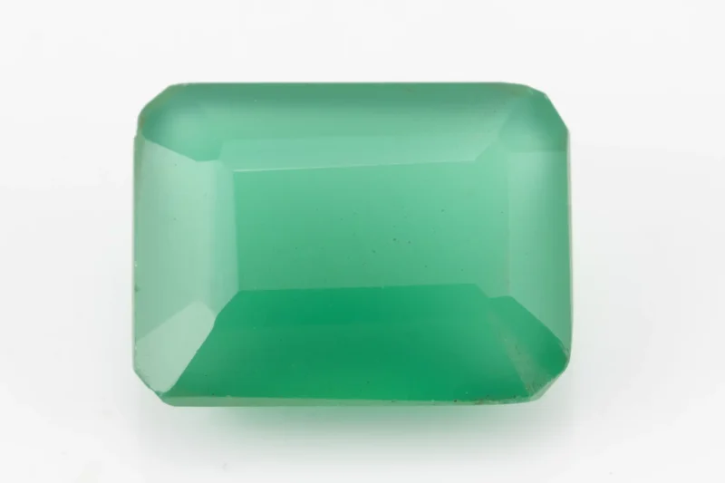 Original Onyx Stone 4.99 Carat octangle green gemston