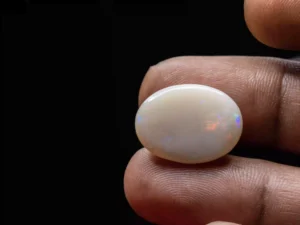 Natural White Opal 13.485 Carat - Size Reference