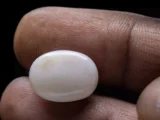 Natural White Opal 6.415 Carat - Size Reference