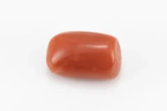 Moonga Stone 5.89 Ratti - Red Coral Stone showcasing vibrant red color and capsule-oval mix cut
