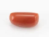 Natural Red Coral (Moonga) 5.58 Carat / 6.13 Ratti - Capsule-Oval Mix Shape - Back View