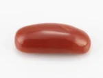 Moonga Stone 6.59 Ratti - Red Coral Stone showcasing vibrant red color and capsule-oval mix cut
