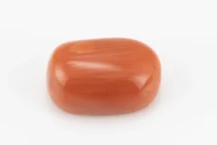 Moonga Stone 6.71 Ratti - Red Coral Stone showcasing vibrant red color and capsule-oval mix cut