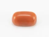 Moonga Stone 6.81 Ratti - Red Coral Stone showcasing vibrant red color and capsule-oval mix cut