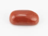 Moonga Stone 6.99 Ratti - Red Coral Stone showcasing vibrant red color and oval-capsule cut