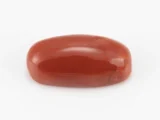 Moonga Stone 7.34 Ratti - Red Coral Stone showcasing vibrant red color and oval-round cut