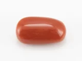 Moonga Stone 7.65 Ratti - Red Coral Stone showcasing vibrant red color and capsule-oval mix cut