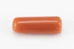 Moonga Stone 9.626 Ratti - Red Coral Stone showcasing vibrant red color and capsule cut