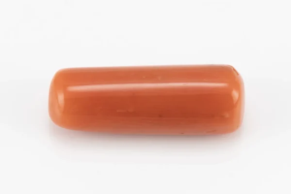 Moonga Stone 9.626 Ratti - Red Coral Stone showcasing vibrant red color and capsule cut