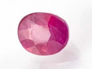 Manik Stone 5.24 Ratti - 4.77 Carat Ruby Stone showcasing vibrant red color