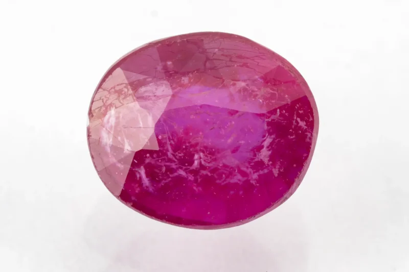Manik Stone 5.56 Ratti - 5.06 Carat Ruby Stone showcasing vibrant red color