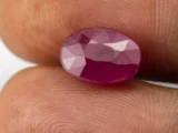 Size Reference: Authentic Ruby (Manek) 5.95 Carat - 6.54 Ratti - Size Reference