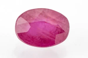 Manik Stone 6.54 Ratti - 5.95 Carat Ruby Stone showcasing vibrant red color