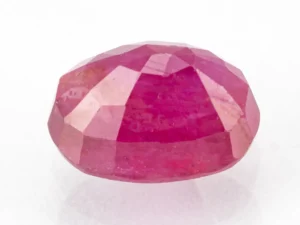 Ruby (Manek) 6.01 Carat Red Gemstone - Back View