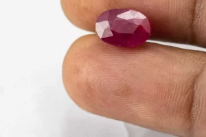 Ruby (Manek) 6.01 Carat - Size Reference