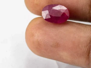 Ruby (Manek) 6.01 Carat - Size Reference