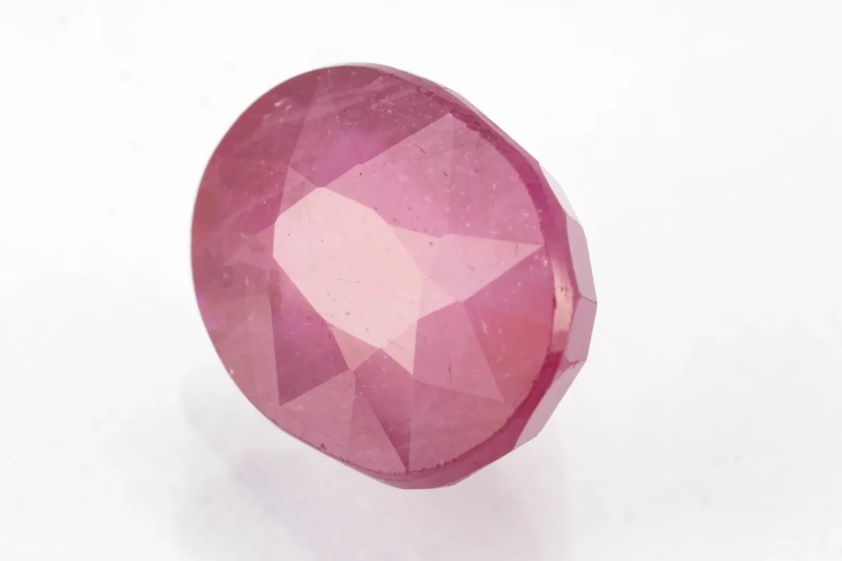 Bankok Manik Stone 10.68 Ratti - 9.72 Carat Ruby Stone showcasing vibrant red color