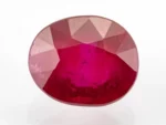 Manik Stone 5.71 Ratti - 5.20 Carat Ruby Stone showcasing vibrant red color