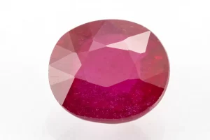 Manik Stone 5.77 Ratti - 5.25 Carat Ruby Stone showcasing vibrant red color