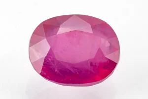 Front View: Authentic Ruby (Manek) 6.98 Carat / 7.67 Ratti - Front View