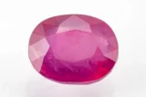 Manik Stone 7.67 Ratti - 6.98 Carat Ruby Stone showcasing vibrant red color