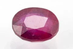 Manik Stone 8.03 Ratti - 7.31 Carat Ruby Stone showcasing vibrant red color