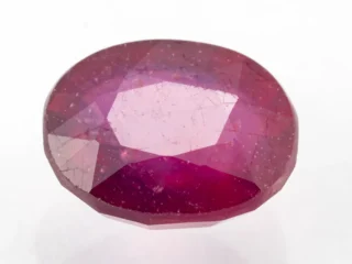 Manik Stone 8.03 Ratti - 7.31 Carat Ruby Stone showcasing vibrant red color