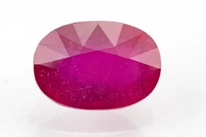 Manik Stone 8.26 Ratti - 7.52 Carat Ruby Stone showcasing vibrant red color