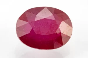 Front View: Authentic Ruby (Manek) 7.56 Carat / 8.31 Ratti - Front View