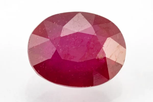 Manik Stone 8.31 Ratti - 7.56 Carat Ruby Stone showcasing vibrant red color