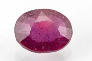 Manik Stone 8.48 Ratti - 7.72 Carat Ruby Stone showcasing vibrant red color