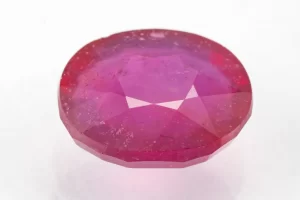 Manik Stone 8.54 Ratti - 7.77 Carat Ruby Stone showcasing vibrant red color