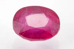 Manik Stone 8.78 Ratti - 7.99 Carat Ruby Stone showcasing vibrant red color
