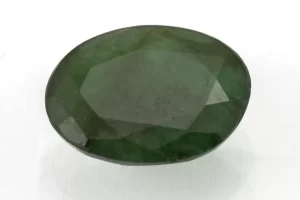 Natural Sapota Emerald (Panna) 6.24 Carat / 6.86 Ratti - Front View