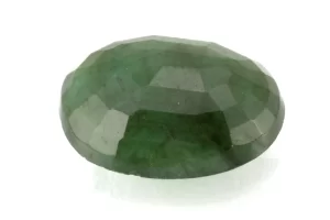 Natural Sapota Emerald (Panna) 6.24 Carat / 6.86 Ratti - Back View