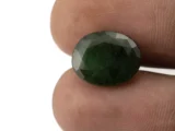 Natural Sapota Emerald (Panna) 6.24 Carat / 6.86 Ratti - Size Reference