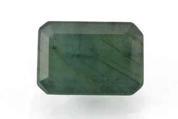 Natural Sapota Emerald (Panna) 6.38 Carat / 7.01 Ratti - Front View