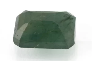 Natural Sapota Emerald (Panna) 6.38 Carat / 7.01 Ratti - Back View