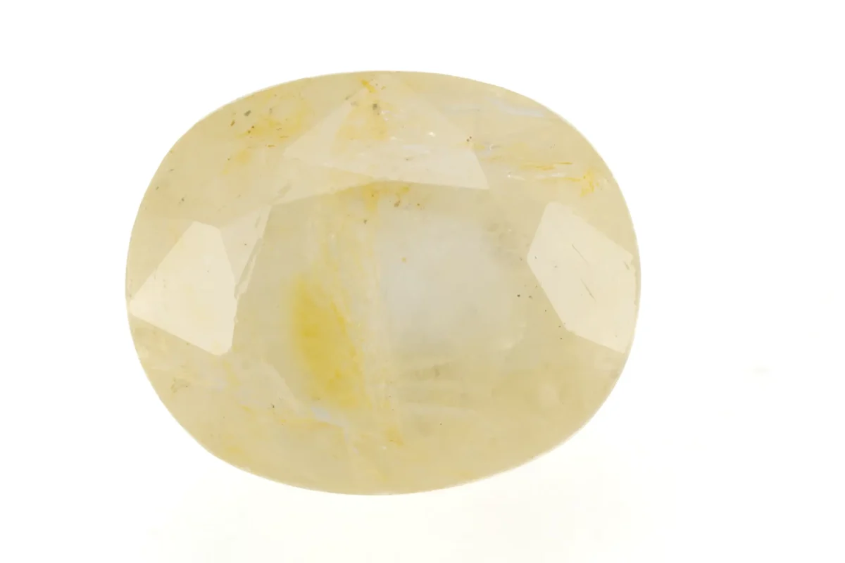 Ceylon Pukhraj Stone 6.23 Ratti (5.67 Carat) Yellow Sapphire