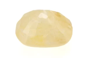 Stunning Natural Yellow Sapphire (Pukhraj) 6.01 Carat/6.60 Ratti - Back View