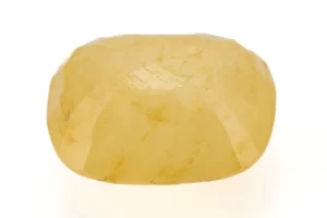 Stunning Natural Yellow Sapphire (Pukhraj) 6.04 Carat/6.64 Ratti - Back View