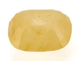 Stunning Natural Yellow Sapphire (Pukhraj) 6.04 Carat/6.64 Ratti - Back View