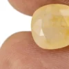 Stunning Natural Yellow Sapphire (Pukhraj) 6.05 Carat/6.65 Ratti - Size Reference